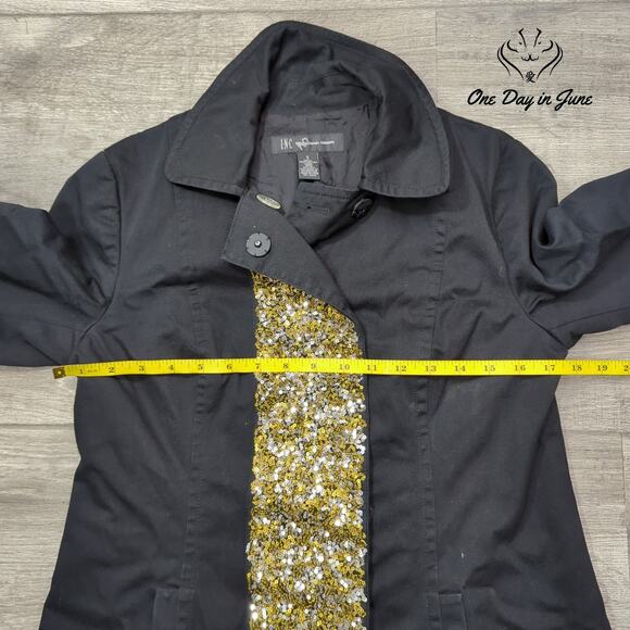 INC International Concepts Long Sleeve Sequin Jacket Size S - Picture 3 of 5